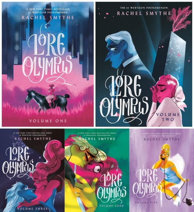 Lore Olympus Series Volume 1 - Volume 5 Graphic Novel Total 5 Books Set