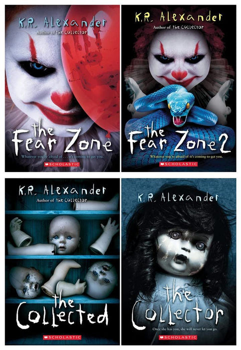 KR Alexander 4 Books Set - The Fear Zone, The Fear Zone 2, The Collected, The Collector