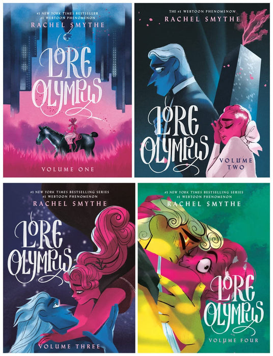 Lore Olympus Series 4 Books Set (Volume 1 - Volume 4)