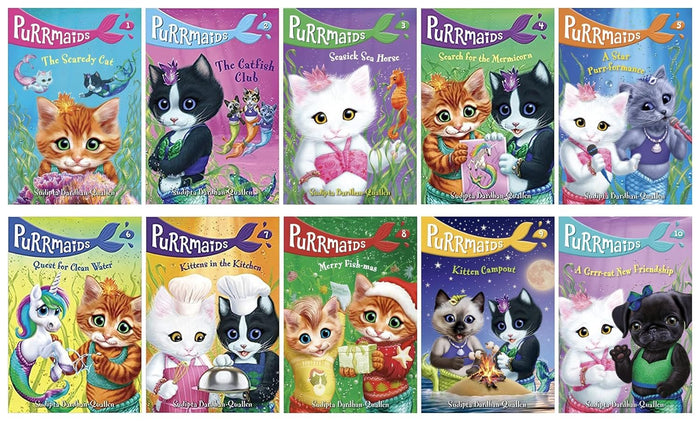 NEW! Purrmaids 10 Book Complete Series (Book 1 to 10)