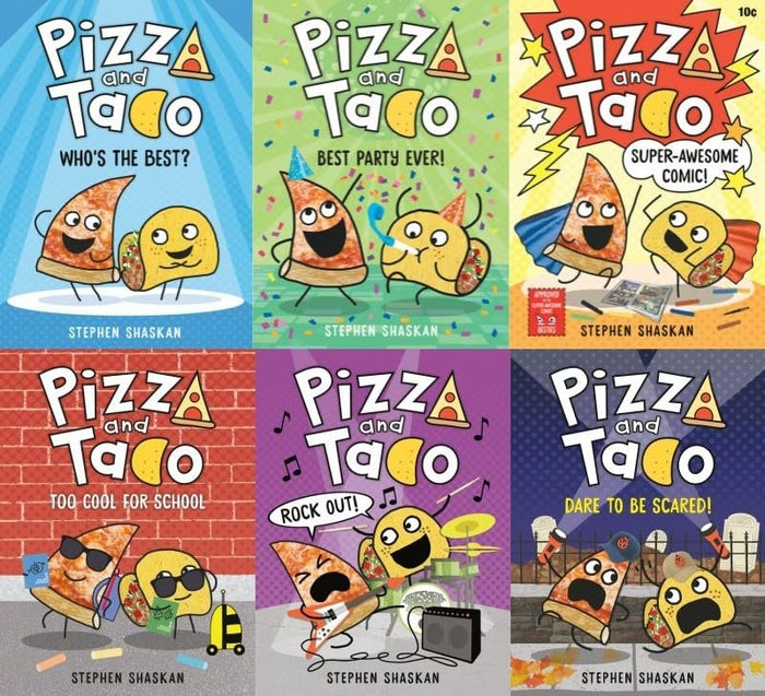 NEW! Pizza and Taco Series 6 Books Set (Book #1 - Book #6)