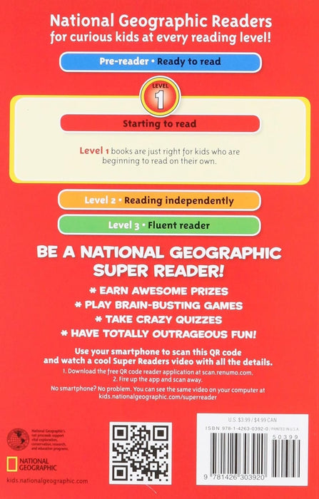 National Geographic Readers Level 1 : Caterpillar to Butterfly, Ponies, Frogs, Koalas, Sea Otters, Polar Bears - 6 Book Set