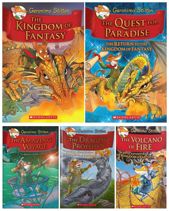 Geronimo Stilton and the Kingdom of Fantasy Series I 5 Books Set (Book #1 - Book #5) (Hardcover)