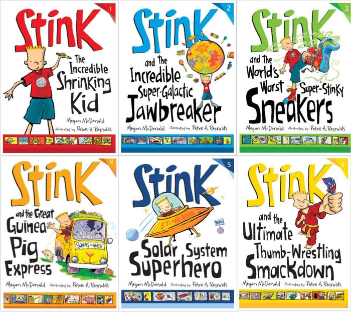 Stink 6 Book Set: Incredible Shrinking Kid / Super-galactic Jawbreaker / World's Worst Super-stinky Sneakers / Great Guinea PIG Express / Solar System Superhero / the Ultimate Thumb-wrestling Smackdown