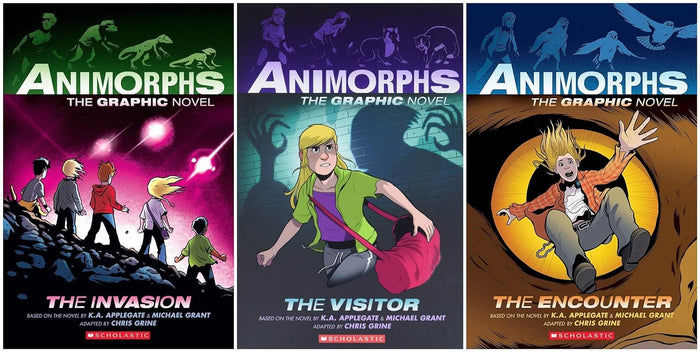 Animorphs Graphic Novel 3 Books Set - The Invasion, The Visitor, The Encounter