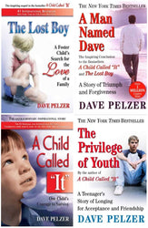 Dave Pelzer Set 4 Books. A Man Named Dave, A Child Called It, The Lost Boy, The Privilege of Youth