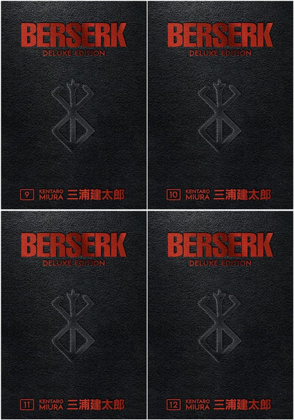 Berserk Deluxe Edition 4 Books Collection SET IV (Berserk Deluxe Volume 9 - Volume 12)