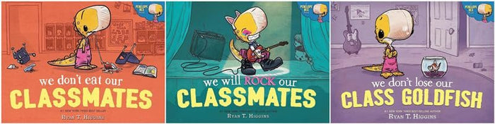 Penelope Rex Series 3 Books Set - We Don't Eat Our Classmates, We Will Rock Our Classmates, We Don't Lose Our Class Goldfish (Hardcover)