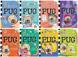 NEW! DIARY OF A PUG Series Complete 8 Books Collection