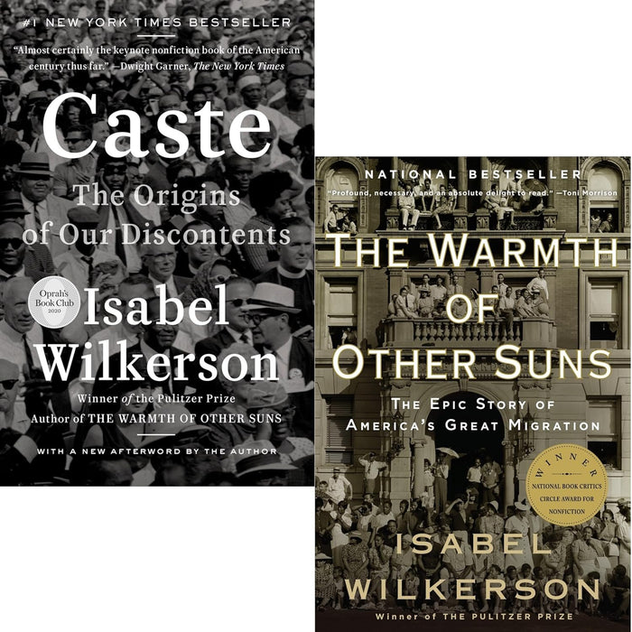 Isabel Wilkerson Bestselling 2 Books Set: Caste, The Warmth of Other Suns (Paperback Edition)