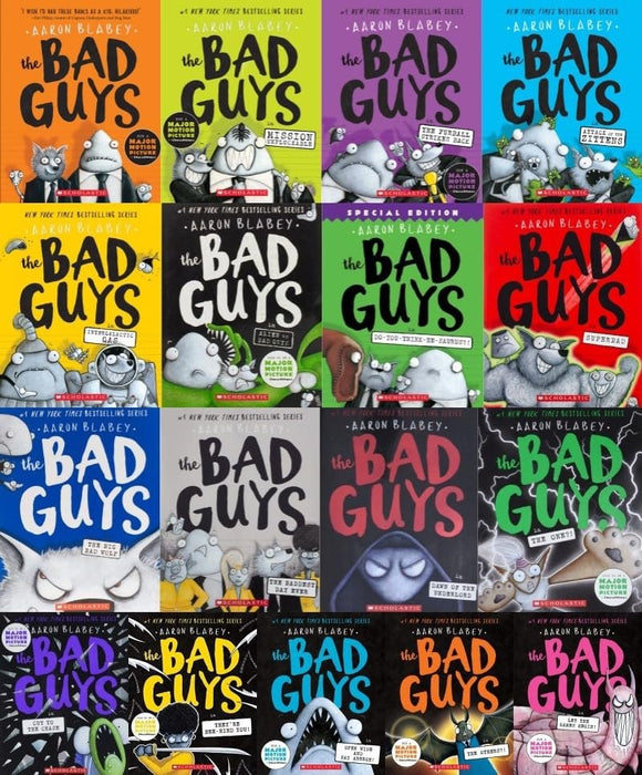 NEW! Bad Guys Series 17 Books Set (Book #1 - Book #17)