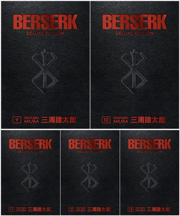 Berserk Deluxe Edition NEW Collection 5 Books SET (Volume 9 - Volume 13)