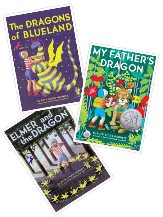 My Father's Dragon Series (Set of THREE Books: My Father's Dragon, Elmer and the Dragon, and the Dragons of Blueland) (My Father's Dragon) [Paperback] Ruth Stiles Gannett