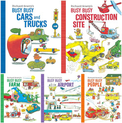 Richard Scarry’s BUSY BUSY Board Books Series 5 Books Set