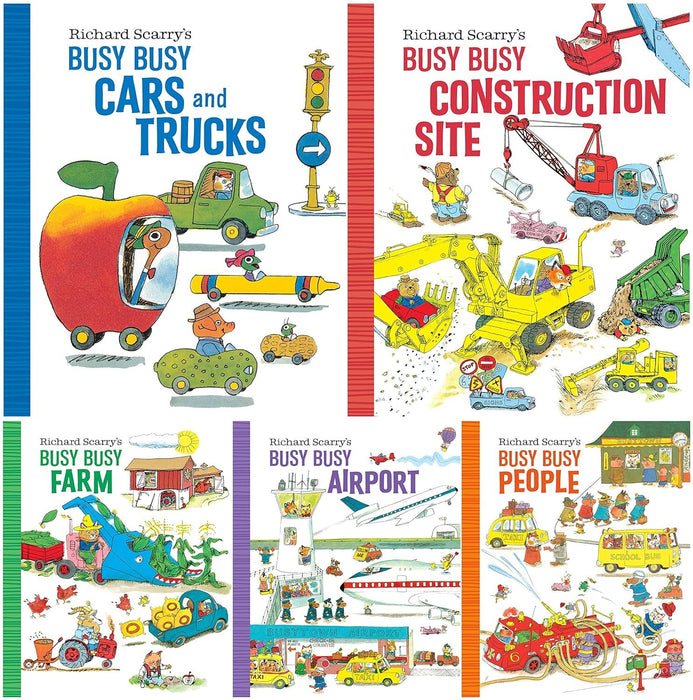 Richard Scarry’s BUSY BUSY Board Books Series 5 Books Set