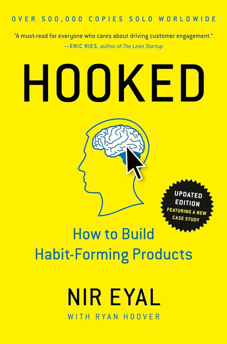 Nir Eyal Bestselling 2 Books Set - Hooked: How to Build Habit-Forming Products; Indistractable: How to Control Your Attention and Choose Your Life