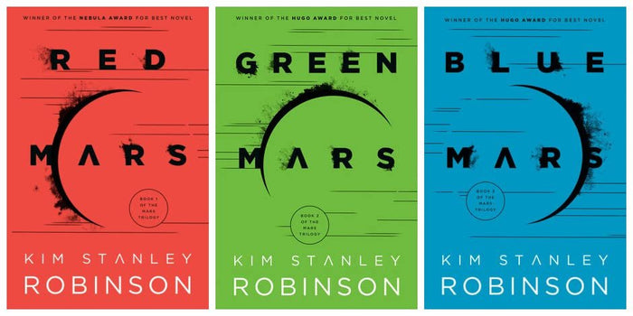 NEW LARGE-SIZE PAPERBACK EDITION! Mars Trilogy Series 3 Books Set (Red Mars, Green Mars, Blue Mars)