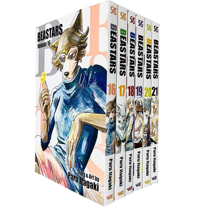 Beastars Series Vol 16-21 Collection 6 Books Set By Paru Itagaki