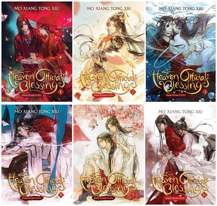 NEW! Heaven Official’s Blessing: Tian Guan Ci Fu Series 6 Books Set ( Vol. 1 - Vol. 6) By Mo Xiang Tong Xiu