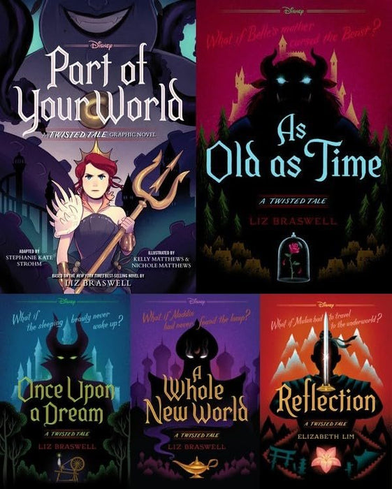 A Twisted Tale 5 Books Set: Part of Your World; As Old as Time; Once Upon a Dream; A Whole New World; Reflection