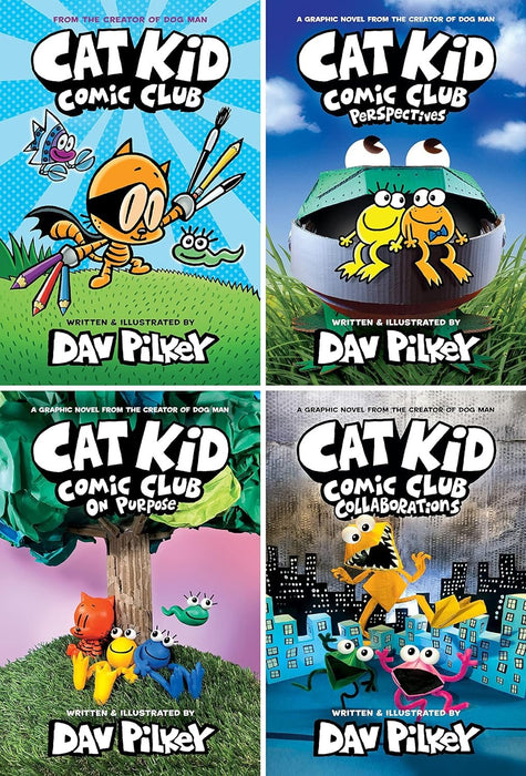 Cat Kid Comic Club Series Set (4 Books)