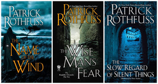 Patrick Rothfuss’s Kingkiller Chronicle Series 3 Books Set - The Name of the Wind, The Wise Man’s Fear, The Slow Regard of Silent Things (Hardcover Edition)