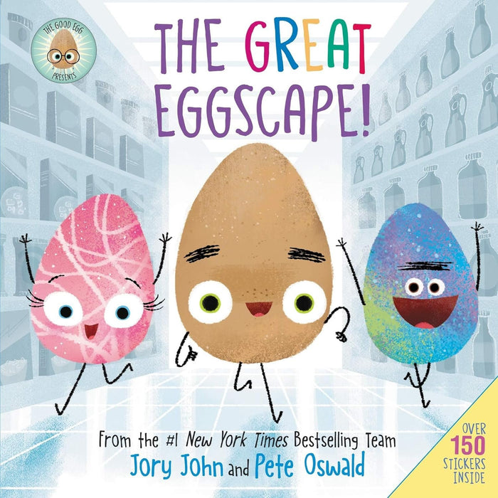 Jory John’s The Food Group 3 Books Collection - The Good Egg Presents: The Great Eggscape!; The Bad Seed Presents: The Good, the Bad, the Spooky!; The Cool Bean Presents: As Cool as It Gets