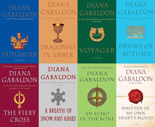 Big Size Diana Gabaldon's Outlander Series - 8 Book Trade Paperback Set (Outlander, Voyager, Dragonfly in Amber, Drums of Autumn, Fiery Cross, A Breath of Snow and Ashes, An Echo in the Bone )