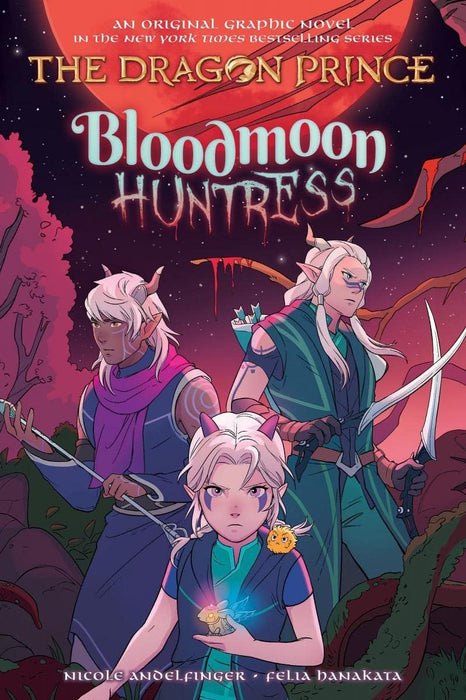 The Dragon Prince Graphic Novel 3 Books Set - Through the Moon, Bloodmoon Huntress, Puzzle House