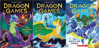 Dragon Games Series 3 Books Set - The Thunder Egg, The Frozen Sea, The Battle for Imperia