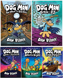 Newest Collection! Dog Man 5 Books Set (Book #7- Book #11)