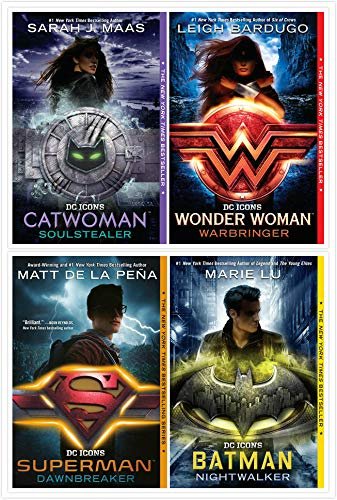 The DC Icons Series Books Set (4 Books) - Wonder Woman, Catwoman, Batman, Superman