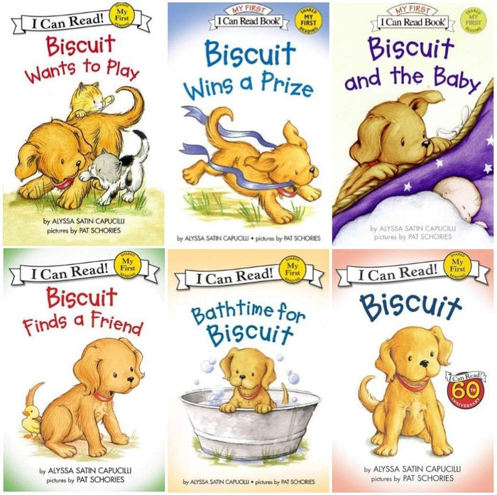 Biscuit 6-Book Set: Biscuit, Biscuit and the Baby, Biscuit Finds a Friend, Biscuit Wins a Prize, Biscuit Wants to Play, and Bathtime for Biscuit (My First I Can Read Books)