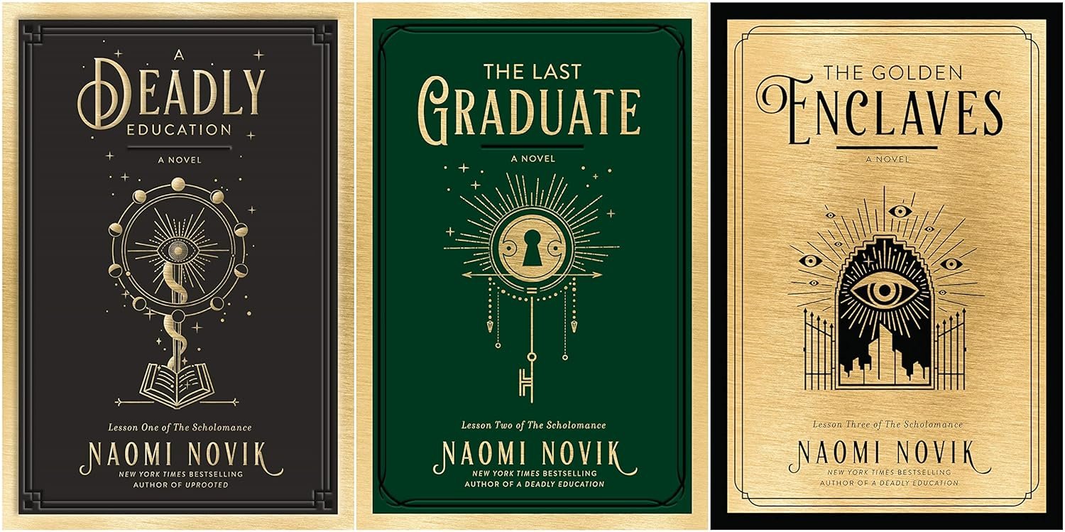 The Scholomance Series 3 Books Set - A Deadly Education, The Last Graduate, The Golden Enclaves (Paperback)