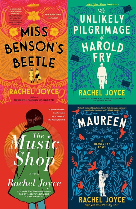 Rachel Joyce Bestselling 4 Books Collection (Miss Benson's Beetle, The Unlikely Pilgrimage of Harold Fry, The Music Shop, Maureen)