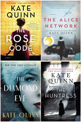 Kate Quinn Bestselling 4 Books Collection - The Rose Code, The Alice Network, The Diamond Eye, The Huntress (Paperback)