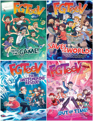 FGTeeV Series 4 Books Set (Hardcover Edition) - Into the Game!, Saves the World!, The Switcheroo Rescue!, Out of Time!