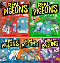 NEW! Real Pigeons Series 5 Books Hardcover Set