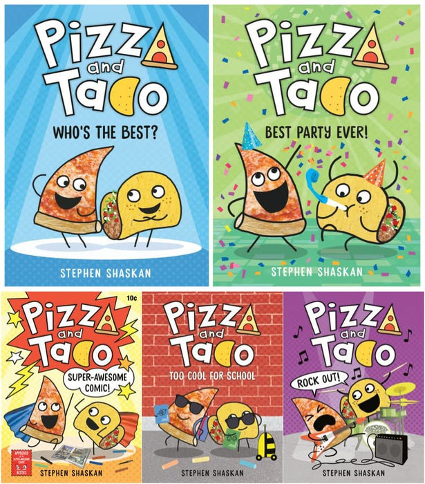 NEW! Pizza and Taco Series 5 Books Set