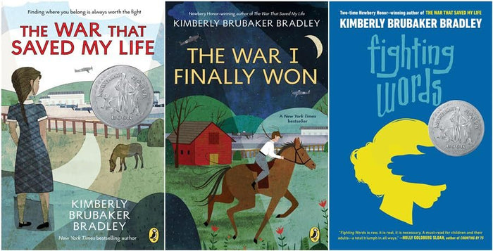 Kimberly Brubaker Bradley Bestselling 3 Books Collection - The War That Saved My Life, The War I Finally Won, Fighting Words (Papaerback)