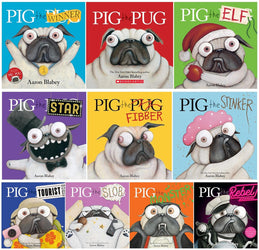 Pig the Pug Series Total 10 Books Set By Aaron Blabey (Hardcover Edition)