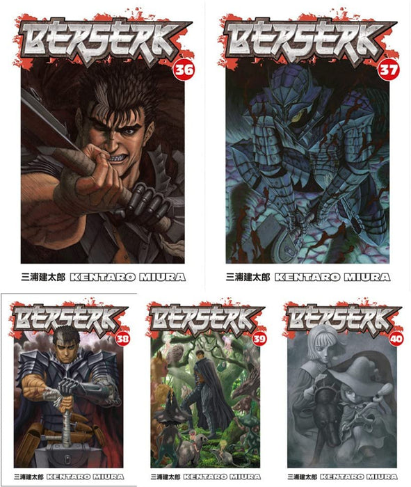 Berserk Volume 36-40 Collection 5 Books Set (Series 8)