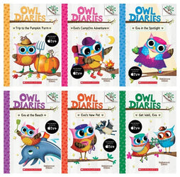 NEW! Owl Diaries 6 Books Set (Owl Diaries Branch Book #11 - #16)