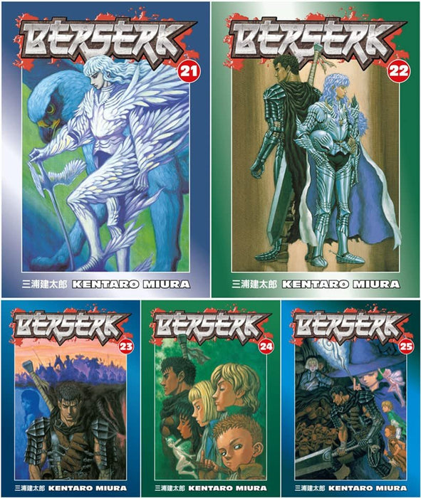 Berserk Volume 21-25 Collection 5 Books Set (Series 5)