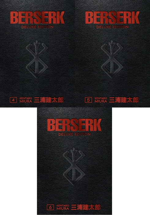 Berserk Deluxe Edition Series 3 Books Collection (vol 4-6, Berserk Deluxe Volume 4, Berserk Deluxe Volume 5, Berserk Deluxe Volume 6) by Kentaro Miura