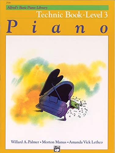 Alfred's Basic Piano Library: Level 3 Books Set (4 Books) - Lesson Book 3, Theory Book 3, Technic Book 3, Notespeller Book 3