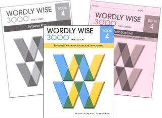 Wordly Wise 3000® 3rd Edition Grade 4 SET -- Student Book, Test Booklet and Answer Key (Systematic Academic Vocabulary Development)