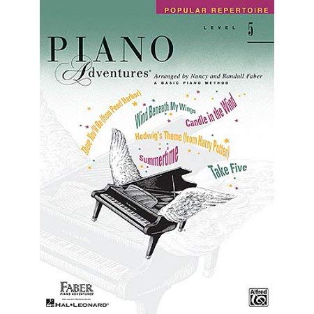 Faber Piano Adventures Level 5 Set (4 Books) - Lesson, Theory, Performance, Popular Repertoire