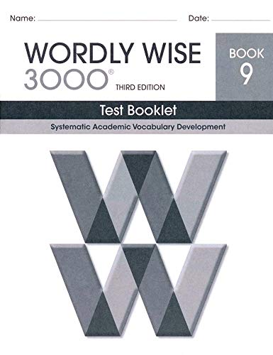 Wordly Wise 3000® 3rd Edition Grade 9 SET -- Student Book and Answer Key (Systematic Academic Vocabulary Development)