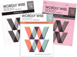 Wordly Wise 3000® 3rd Edition Grade 10 SET -- Student Book, Test Booklet and Answer Key (Systematic Academic Vocabulary Development)